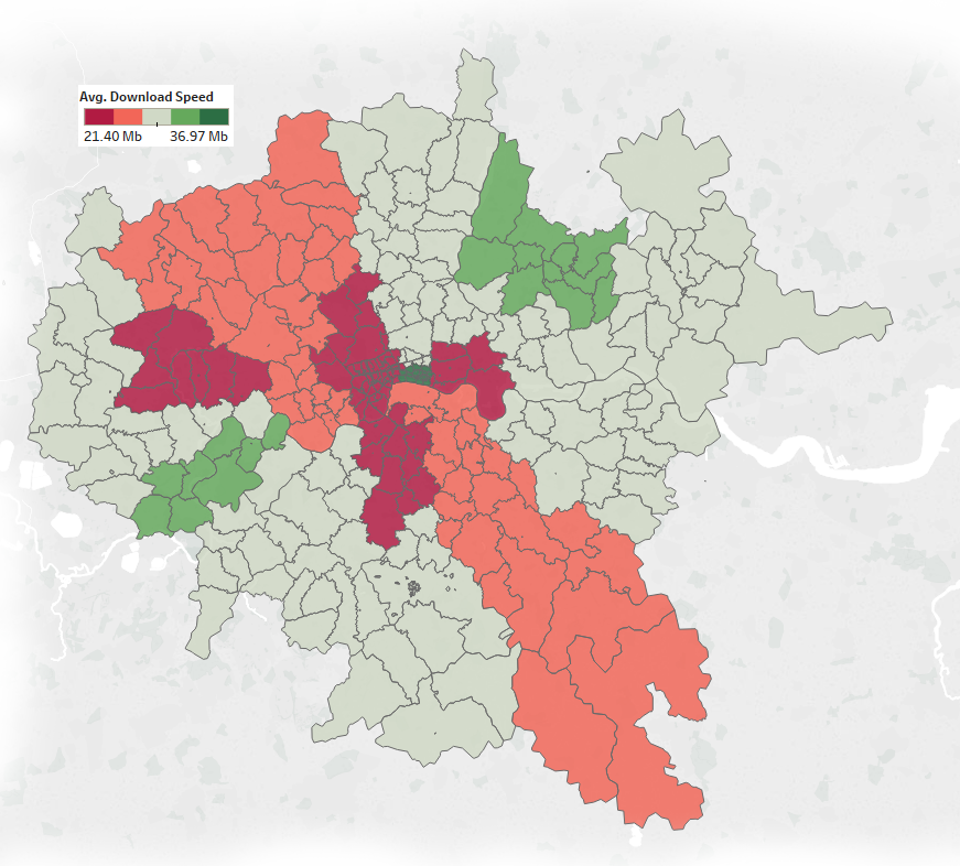 Speed Checker coverage map example on Ultraswift